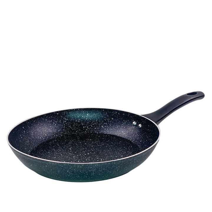 Tigaie cu invelis antiaderent granit K80, 26 cm, negru marmorat