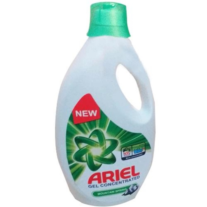 Detergent de rufe, Ariel, lichid Gel Concentrated Mountain Spring, 105 spalari