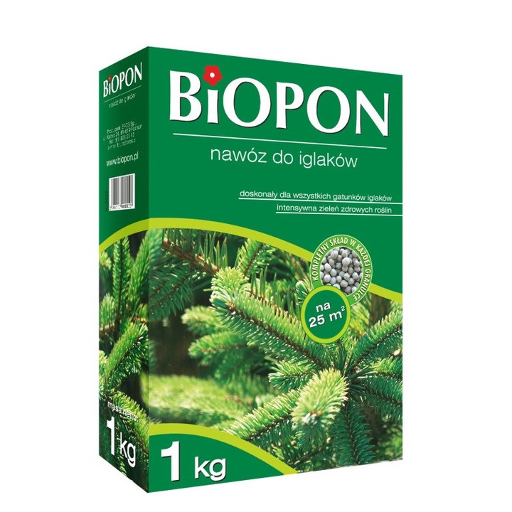 Ingrasamant pentru conifere, BIOPON, 1 KG, Verde