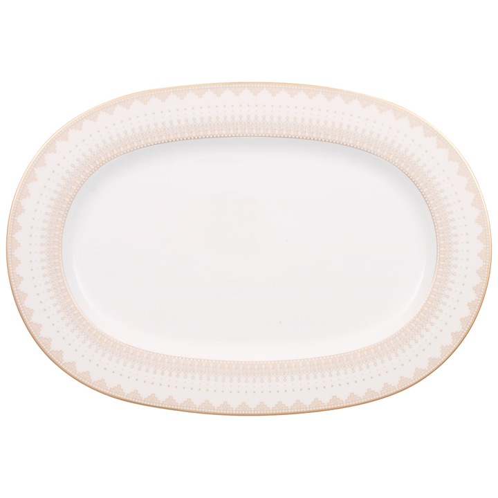 Platou oval Samarkand, portelan premium bone, 41 cm, Villeroy&Boch-465636