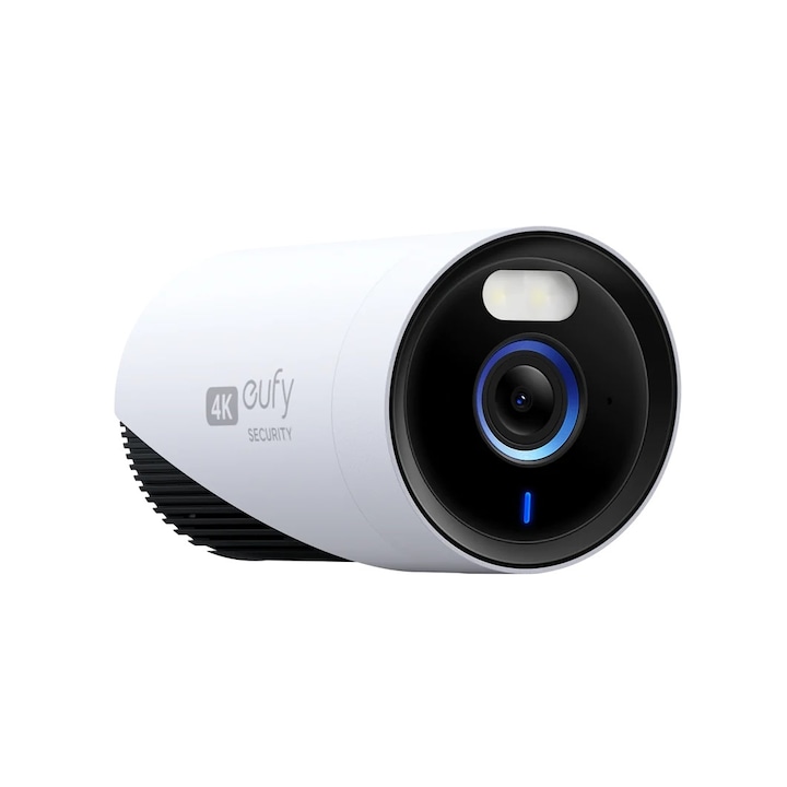 Camera supraveghere eufyCam E330 (Professional) Add-on, Rezolutie 4K, AI, Inregistrare continua, Supraveghere 24/7, necesita HomeBase 3, Alb