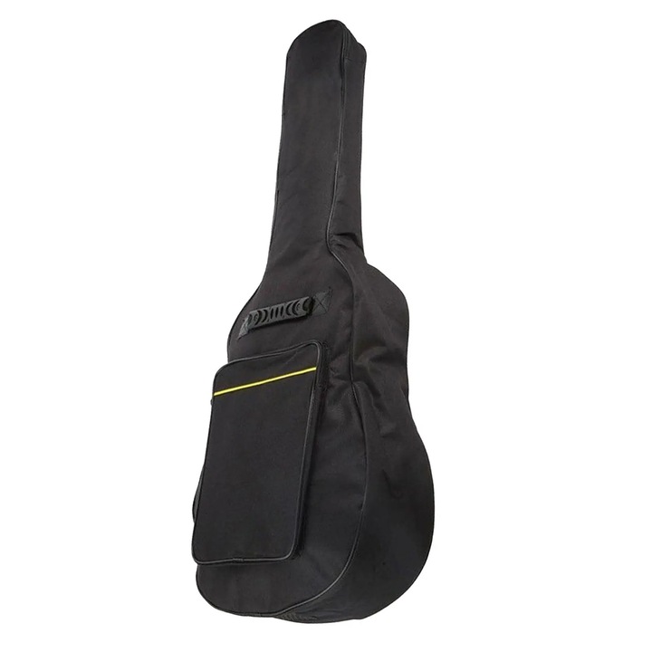 Husa chitara acustica, Poliester, 107x42x13 cm, Negru