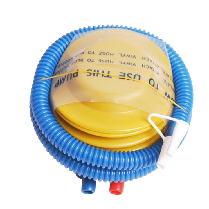 Pompa de picior, Sunmostar, Plastic, Galben/Albastru