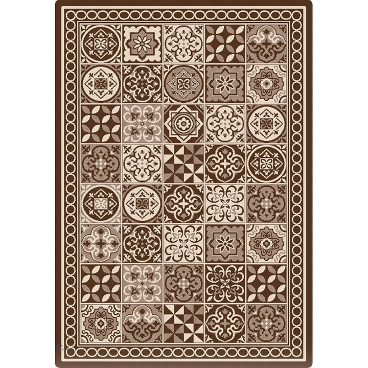 Covor Antiderapant, Flex 19632-91, 75x200 cm, Maro