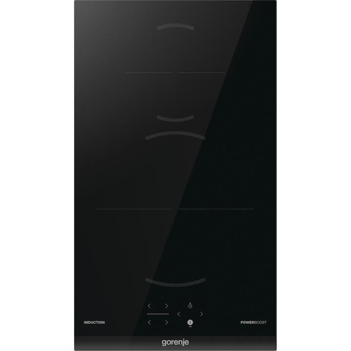 Gorenje GI3201BC Индукционен котлон за вграждане, 30 см, 2 зони за готвене, Защита от изгаряне, Черен