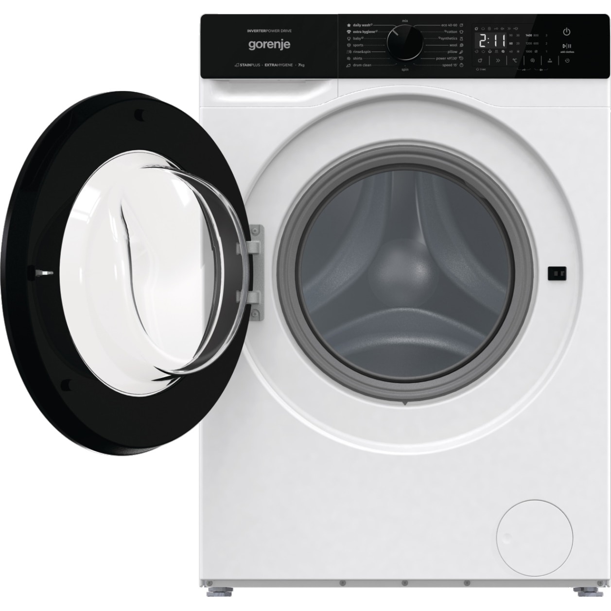 Gorenje WNHA74SASEU Masina de spalat cu incarcare frontala, 7 kg, 1400 rpm, PowerDrive, clasa energetica A, alb