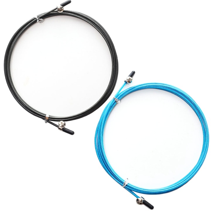 Jormftte ugrókötél, 2 tartalék kötél, kábelburkolatok, rozsdamentes acél, ABS