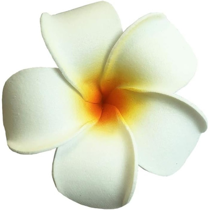 Set Flori Artificiale Plumeria, JeiibrZui, Alb, 20 buc