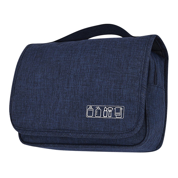 Несесер за козметика QttvbTna, 25x10x17cm, Син