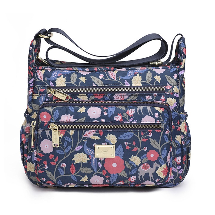 QttvbTna чанта за учители, отделение за лаптоп, многофункционални джобове, найлон, многоцветен