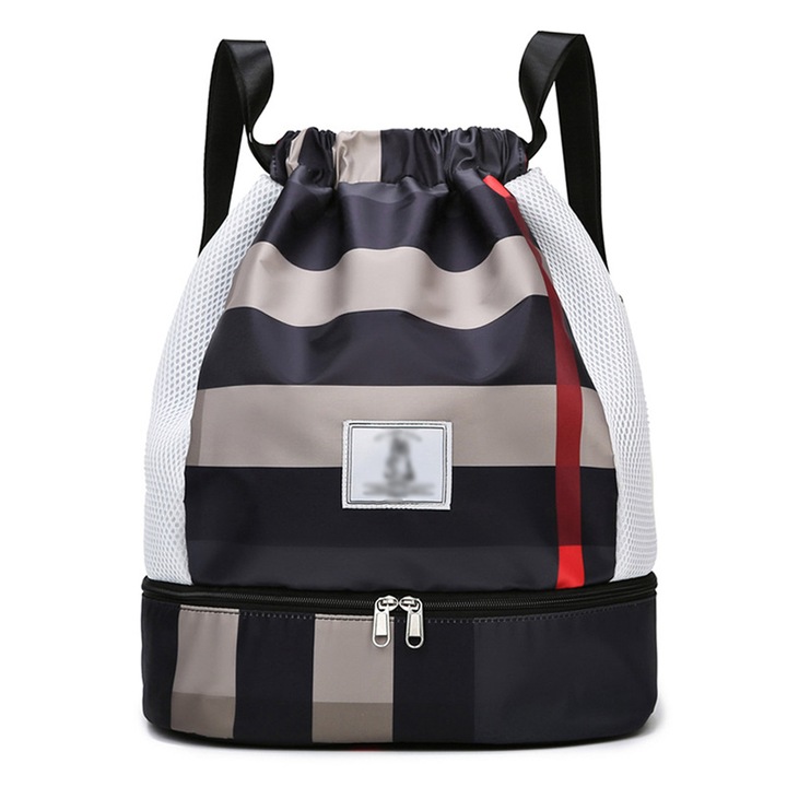 Rucsac, Cozevdnt, PU, Negru / Bej