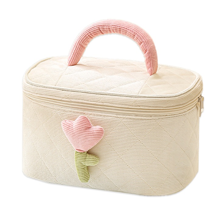 Geanta cosmetica, 25x16x15,5cm, Alb