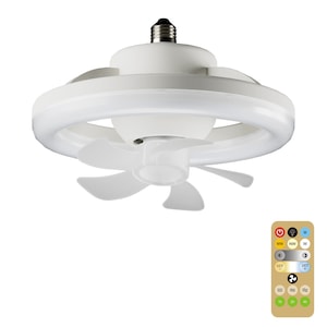 Ventilator tavan, LED, Cu telecomanda, 48W, Alb