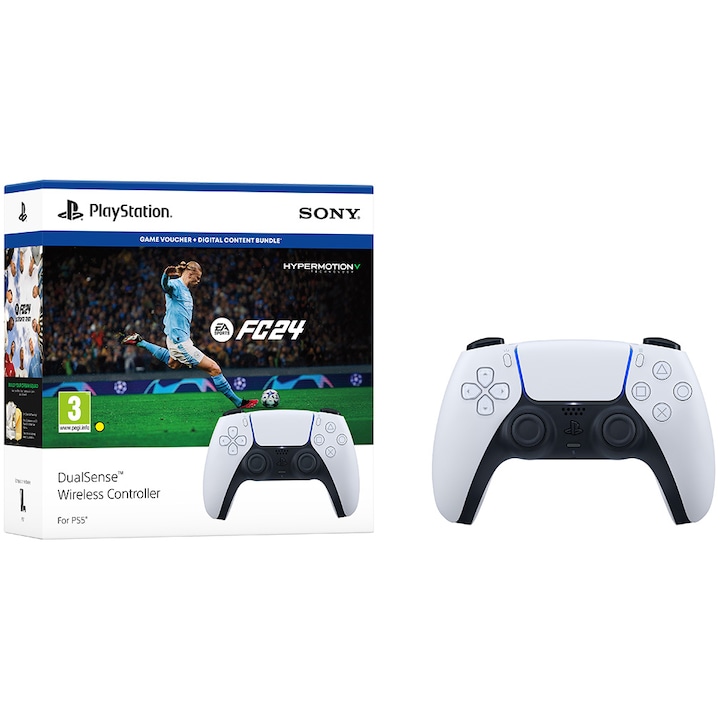 Controller Wireless PlayStation 5 DualSense + Joc PS5 FC24 (cod)