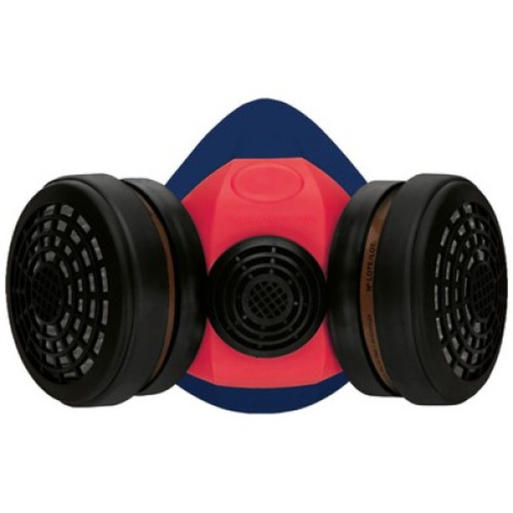 Masca reutilizabila Climax 756-S, Un, Silicon, Rosu/Negru