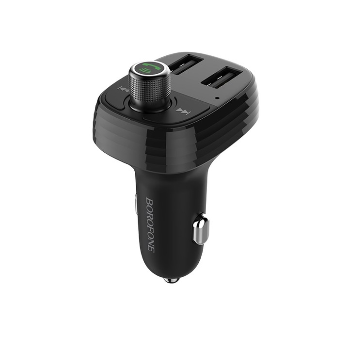 Modulator FM Bluetooth Borofone BC16, 2 x USB-A - microSD