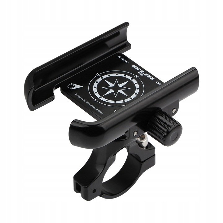 Suport Pentru Telefon, Gub, P-40, Din Aluminiu, Montat Pe Ghidon, Fixat Rigid, 60 Pana La 100 mm, Negru
