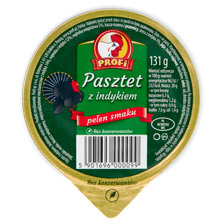 Pate de curcan, Profi, 131 g