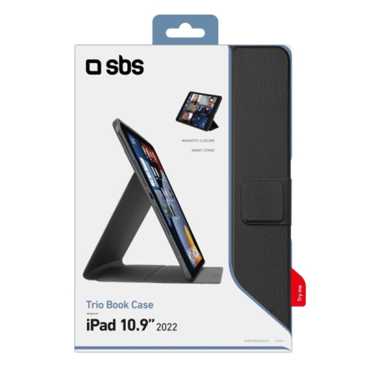 Husa tableta, SBS, Compatibila cu iPad 2022, 10,9", Negru