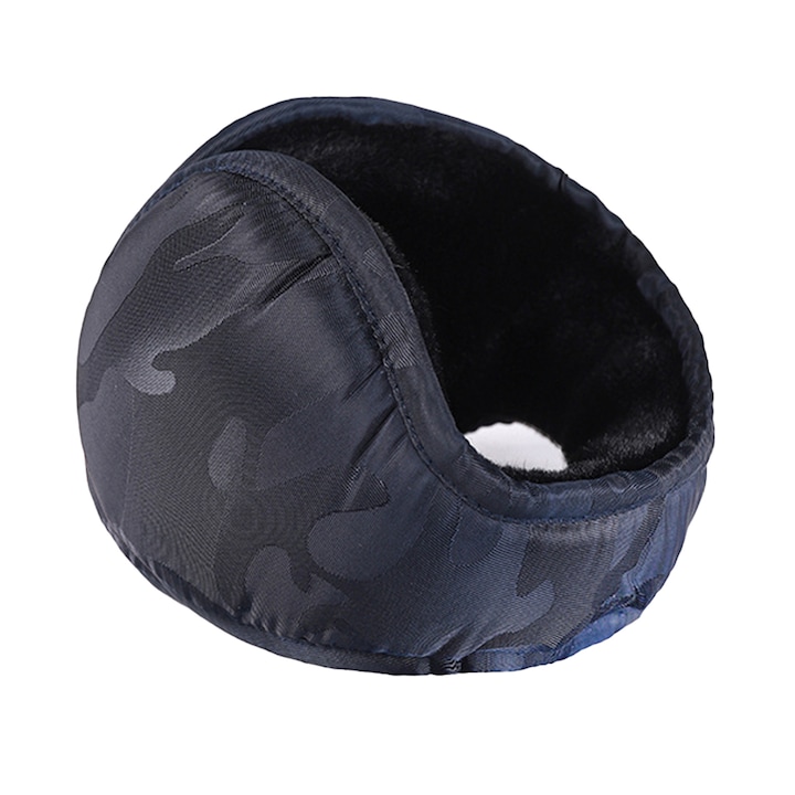 Téli fülmelegítő, vízálló, meleg, kék