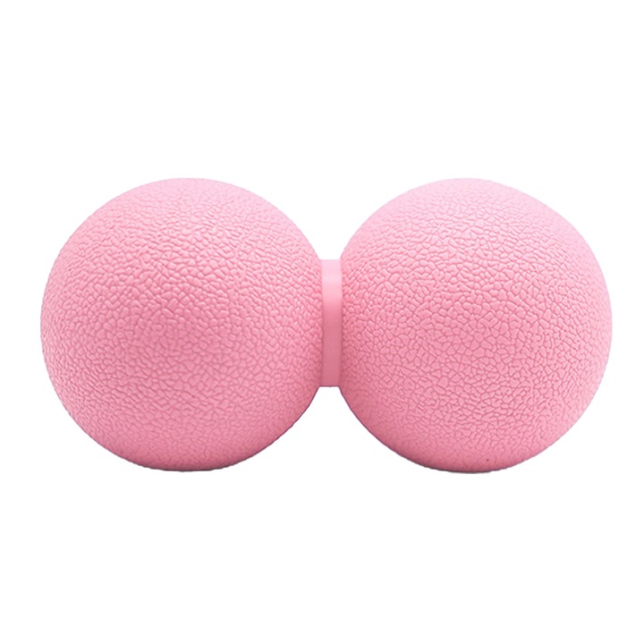 Комплект от 2 масажни топки QttvbTna, розови, 11,7x6,2 см