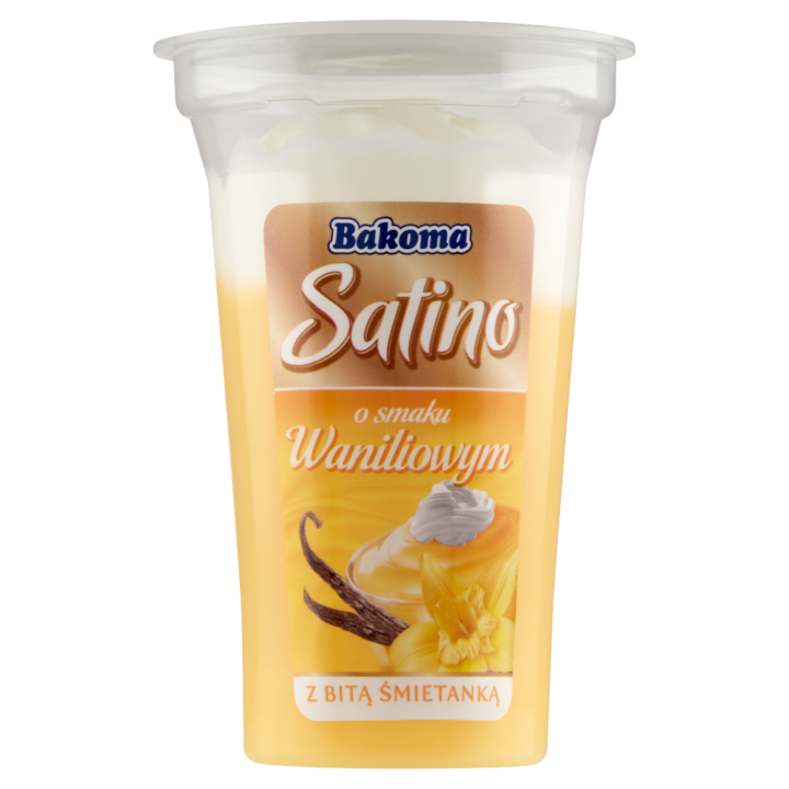 Desert cu aroma de vanilie/frisca, Bakoma, 170 g