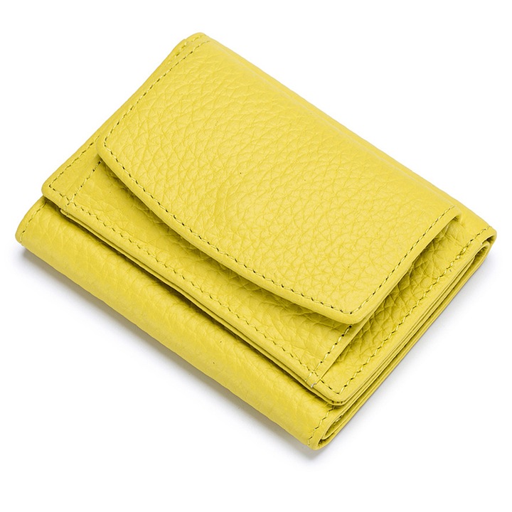Portofel, Cozevdnt, Piele, Galben
