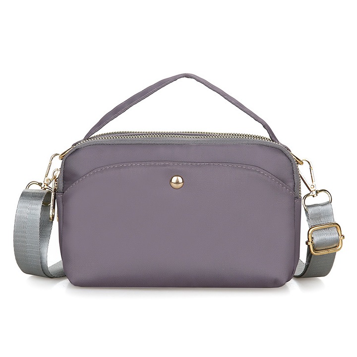 QttvbTna crossbody táska, vízálló nylon, állítható pánt, unisex