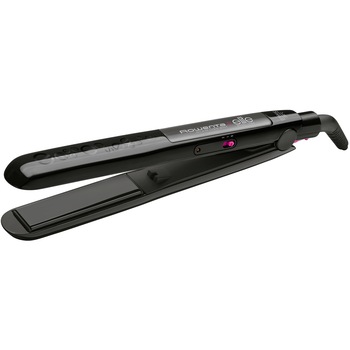 Placa de indreptat parul Rowenta Compact Liss Elite SF1012F0, 230 grade, Termostat, Placi mobile, 1.8 m, Negru/Roz Placa de indreptat parul Rowenta Compact Liss Elite SF1012F0, 230 grade, Termostat, Placi mobile, 1.8 m, Negru/Roz