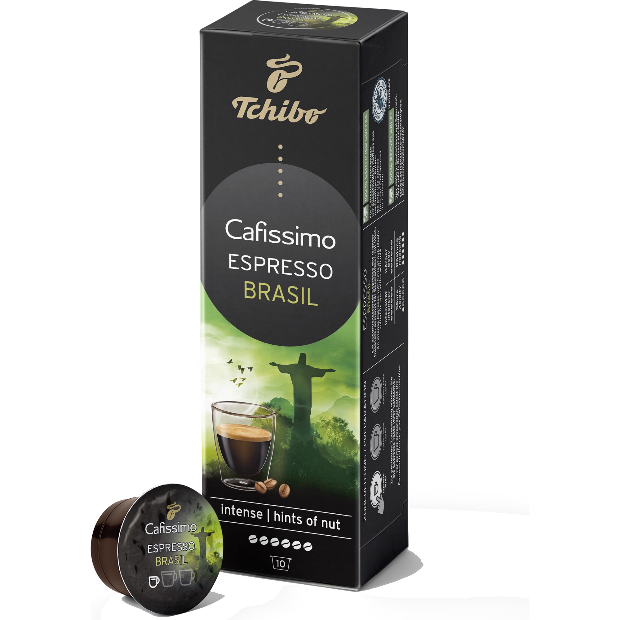 minimum domain Ambiguity Capsule Tchibo Cafissimo Espresso Brasil, 10 Capsule, 80 g - eMAG.ro