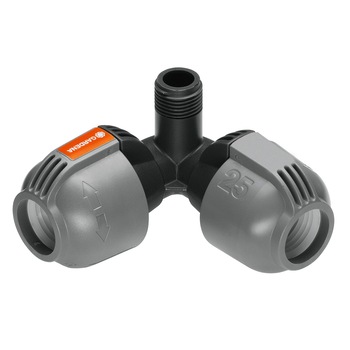 Conector unghiular Gardena 25 mm cu filet exterior 3/4 Conector unghiular Gardena 25 mm cu filet exterior 3/4
