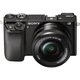 Фотоапарат Mirrorless Sony Alpha α6000, 24.3MP, Черен + Обектив 16 - 50 мм