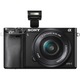 Фотоапарат Mirrorless Sony Alpha α6000, 24.3MP, Черен + Обектив 16 - 50 мм