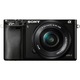 Фотоапарат Mirrorless Sony Alpha α6000, 24.3MP, Черен + Обектив 16 - 50 мм