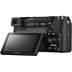 Sony Alpha A6000 L tükör nélküli kamera, 24,3 MP, fekete + 16-50 mm-es objektív