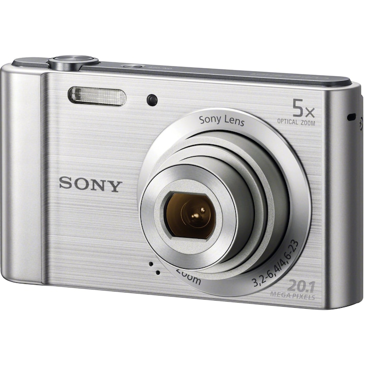 Sony Cyber-Shot DSC-W800 digitális fényképezőgép, 20MP, Ezüstszürke