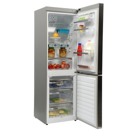 Combina frigorifica Whirlpool WBA 3387 NFC IX 6th Sense Fresh Control, 320 l, Clasa A+, No Frost, H 187.5 cm, Inox
