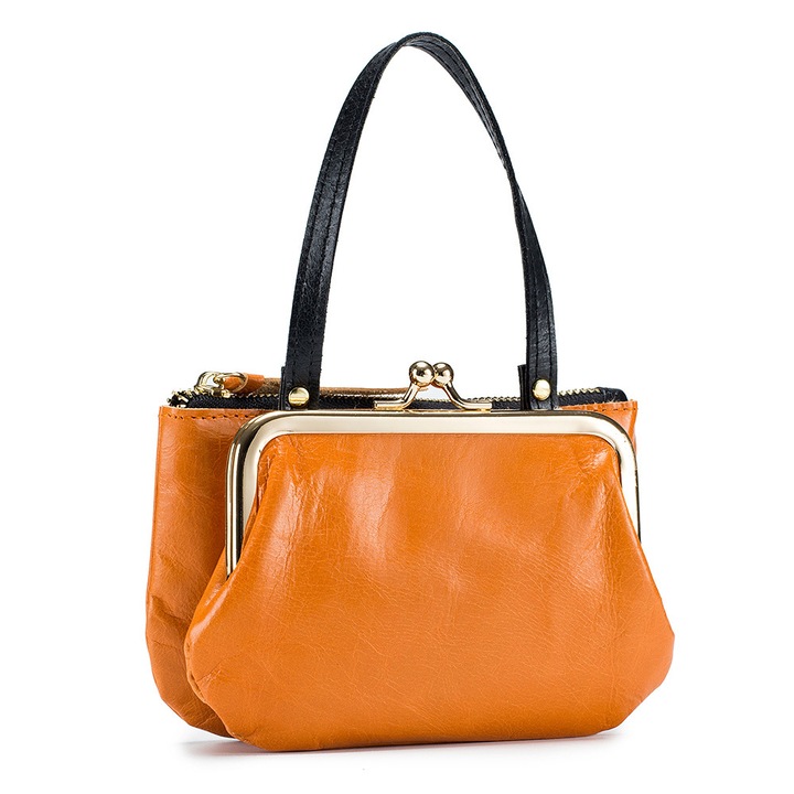 Női táska, QttvbTna, poliuretán, narancs