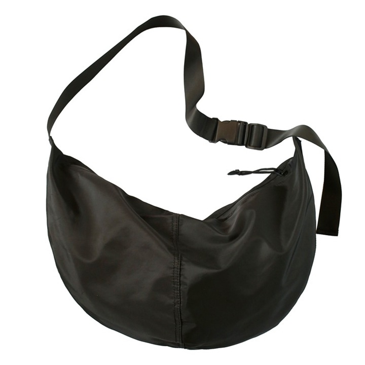 Női táska, QttvbTna, poliuretán/nylon, fekete