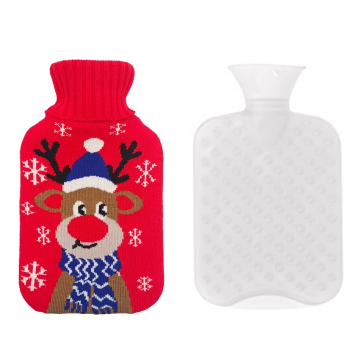 Incalzitor corporal cu husa moale, durabil, pentru familie, multicolor