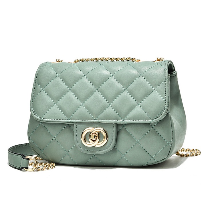 Crossbody táska QttvbTna, bőr, lánccal