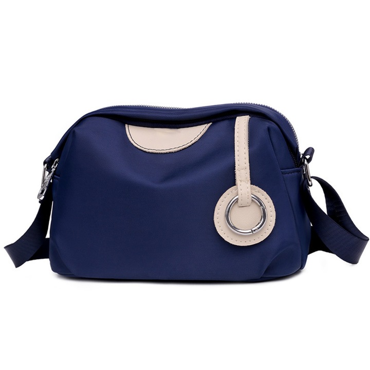 Vízálló nylon válltáska, nagy kapacitású, kék