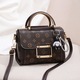 Geanta crossbody dama, compartimentata, ajustabila, maro