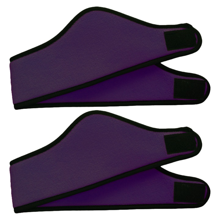 Set 2 bandane sport, elastan, unisex, mov