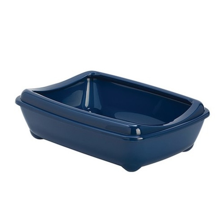 Macskaalom doboz Yarro Classic Jumbo, kerettel, 43x57x15cm, kék