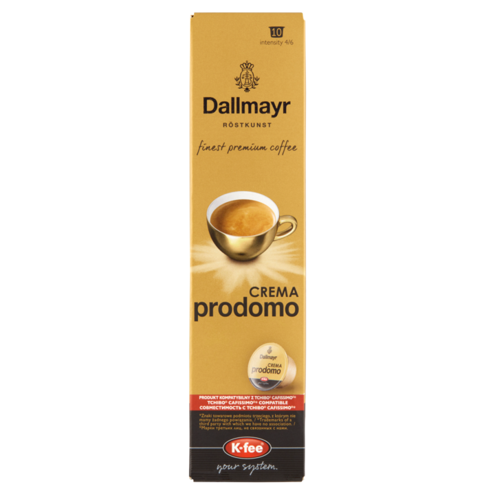 Cafea capsule, Dallmayr, Crema Prodomo, 10 capsule, 78g
