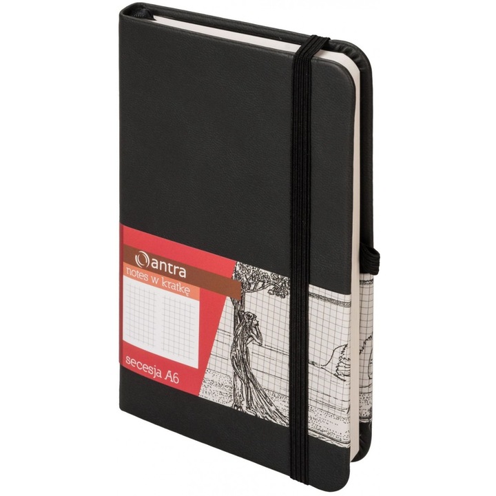 Caiet A6, Antra, Matematica, 90x140 mm, Negru