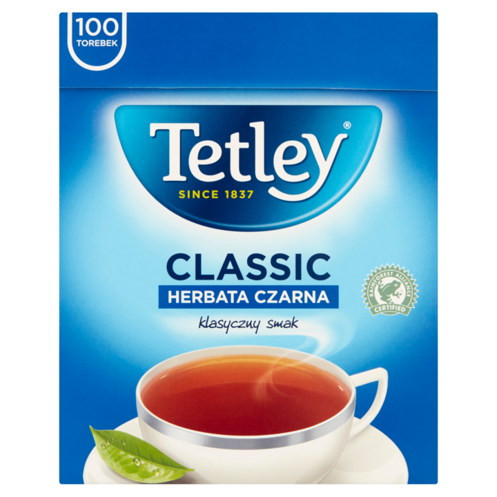 Ceai negru, Tetley Classic, 150 G, 100 X 1,5 G