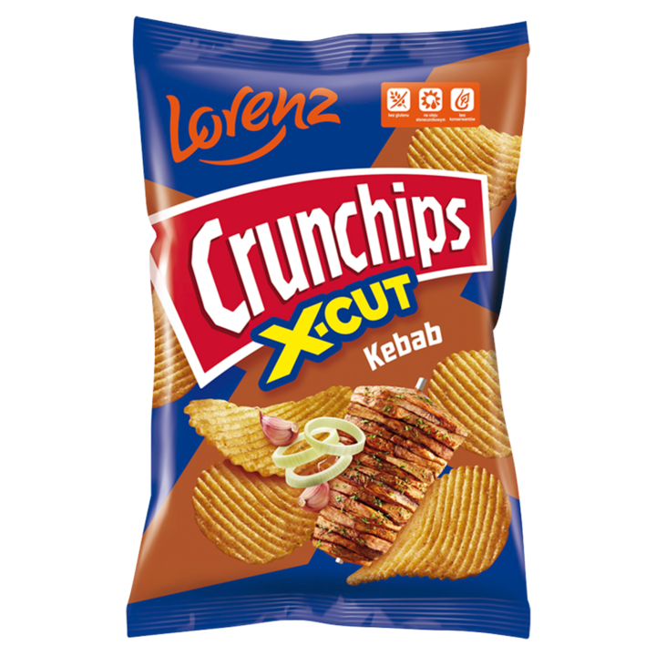 Chipsuri de cartofi, Crunchips, Kebab, 140 g