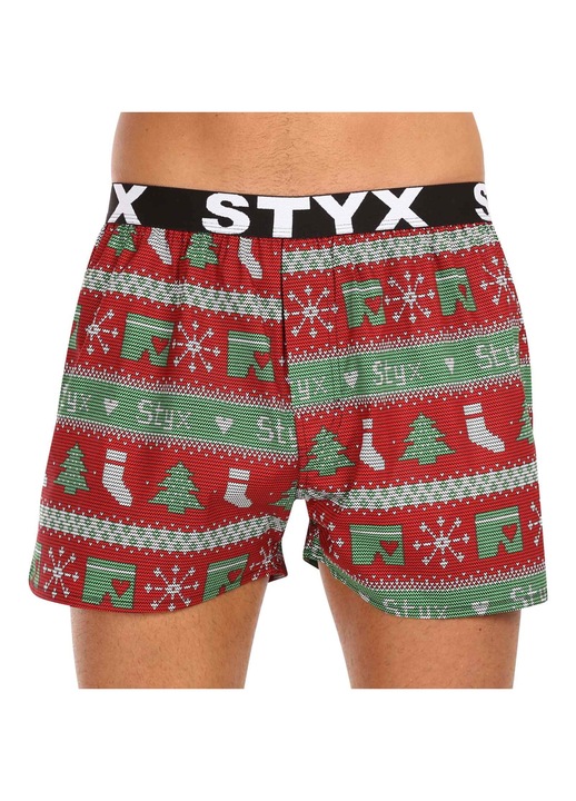 Pantaloni scurti pentru barbati, Styx, Cauciuc, Multicolor, Multicolor